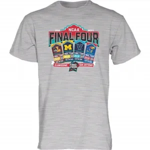 2018 Final Four Team Logos March Madness San Antonio Ticket T-Shirt