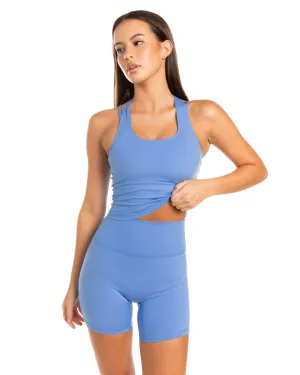 Aura Racer Tank - Powder Blue