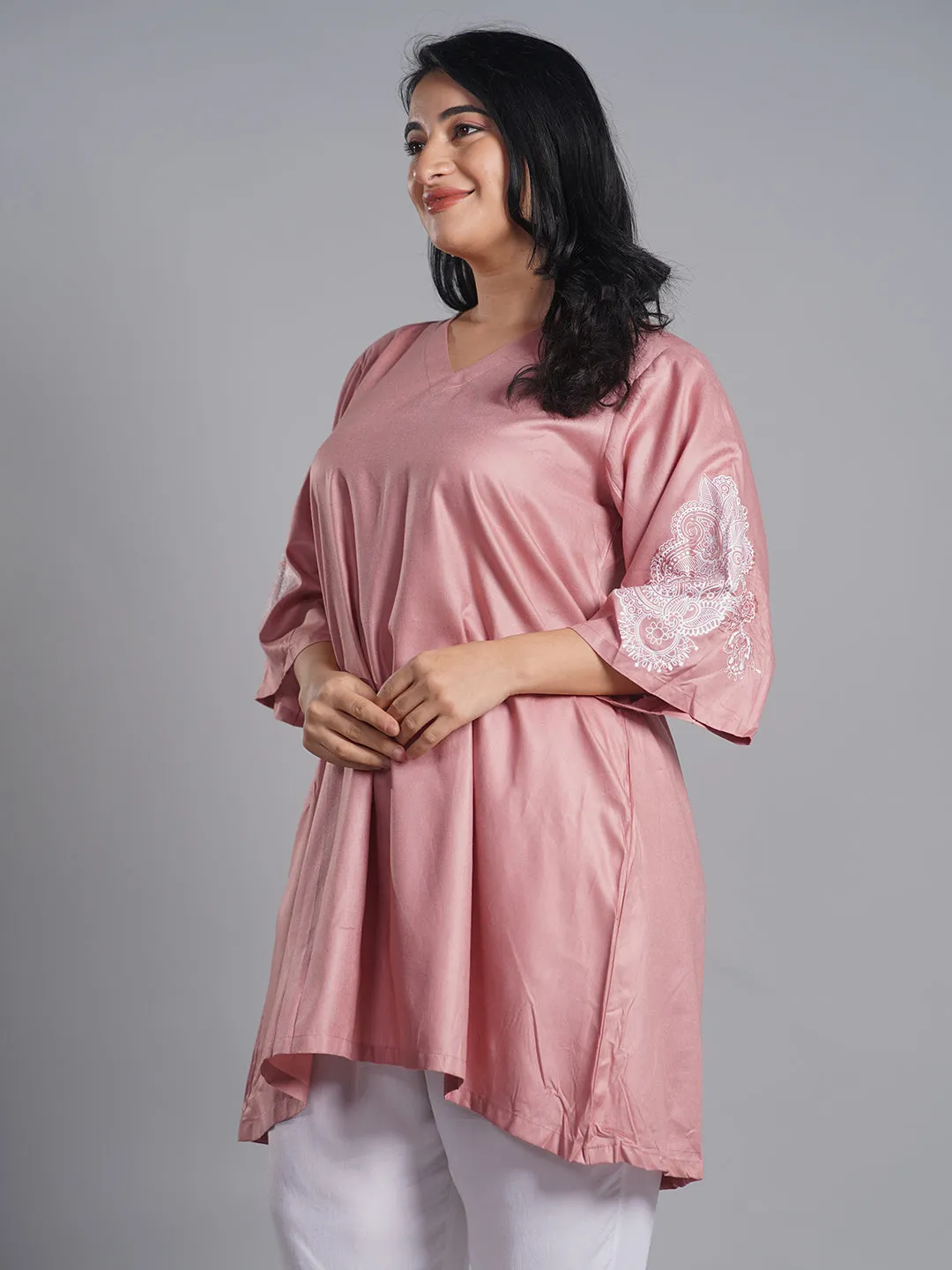 Blush Rayon Kurti - Rooh