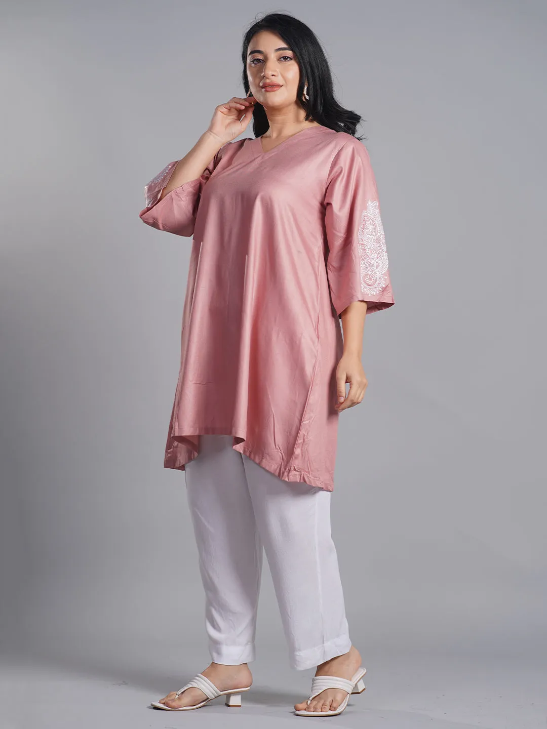 Blush Rayon Kurti - Rooh