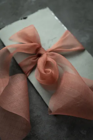 Coral Canna {Organza} Silk Ribbon