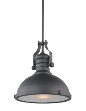 Cresswell Matte Black Large Pendant