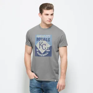 Kansas City Royals 47 Brand Grey Knockaround Flanker 1969 Cotton T-Shirt