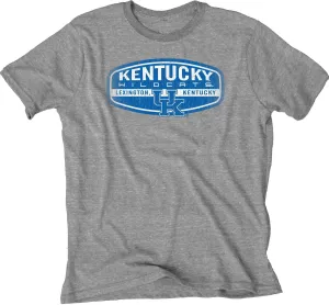 Kentucky Wildcats Blue 84 Gray Soft Tri-Blend Short Sleeve T-Shirt