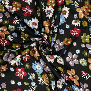 Lack With Multicolor Floral Print Rayon Fabric