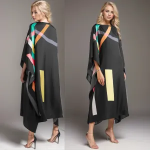 Lillie Black MIDI Kaftan Dress Sizes available AU 12-26