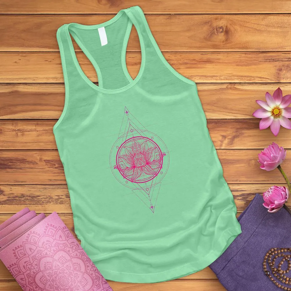 Lotus Flower Triangle Tank Top