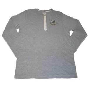 Marquette Golden Eagles Champion Gray Three Button Long Sleeve T-Shirt (L)