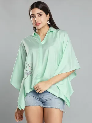 Mint Kaftan Top - WonderingWoman