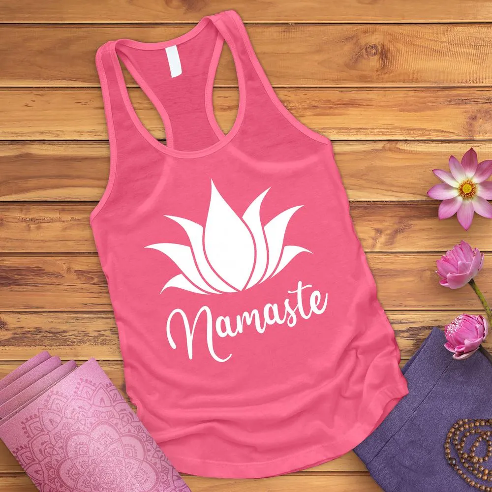 Namaste Lotus Cursive Tank Top