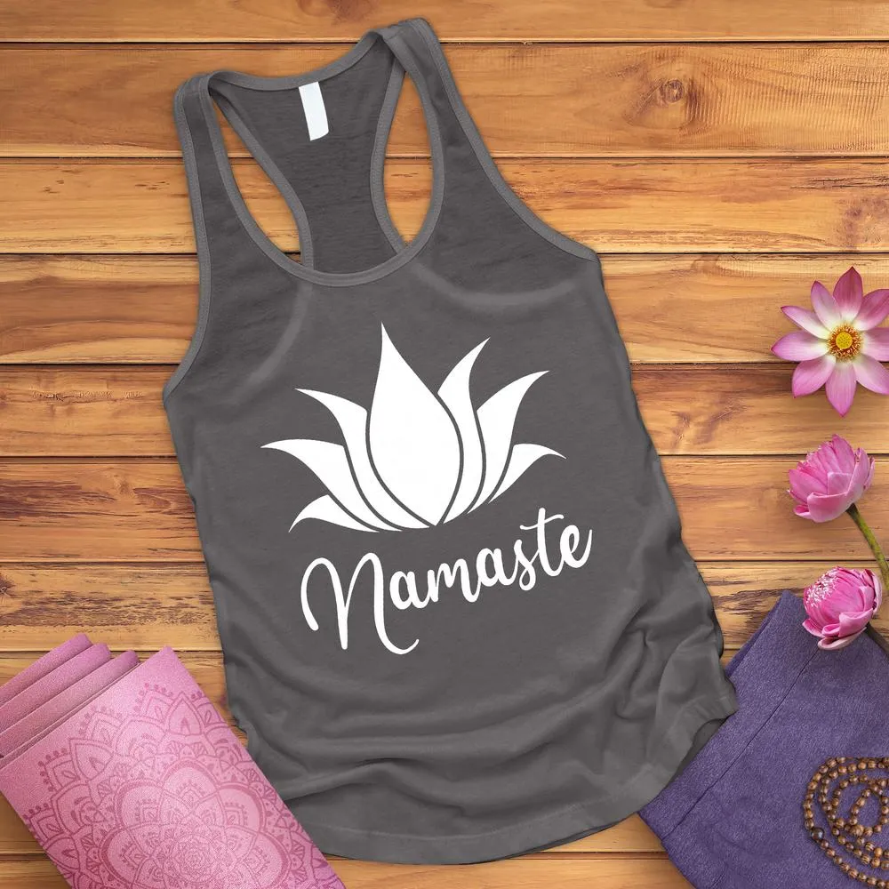 Namaste Lotus Cursive Tank Top