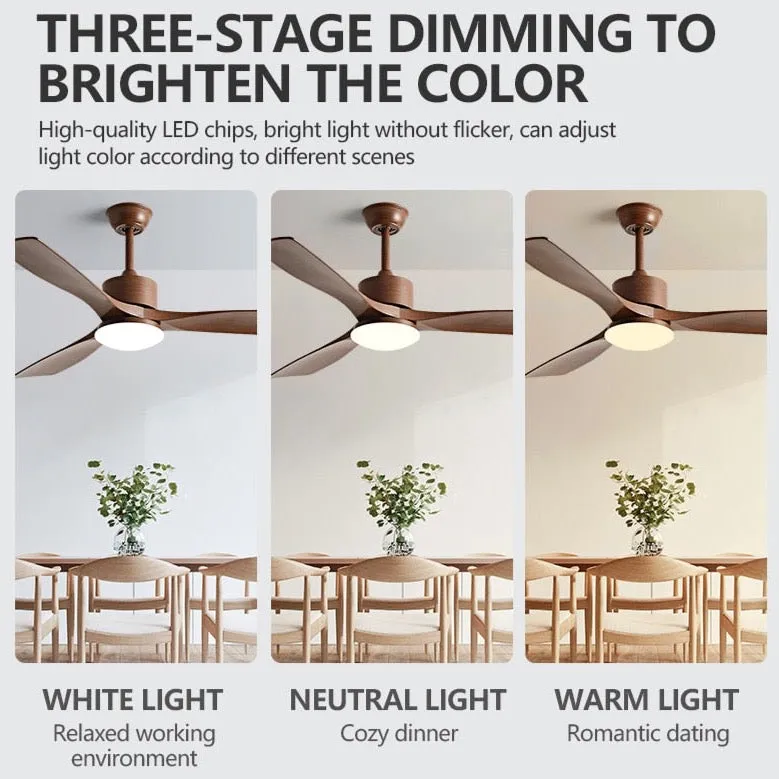 Rami - Remote Ceiling Light Fan 3 Blade