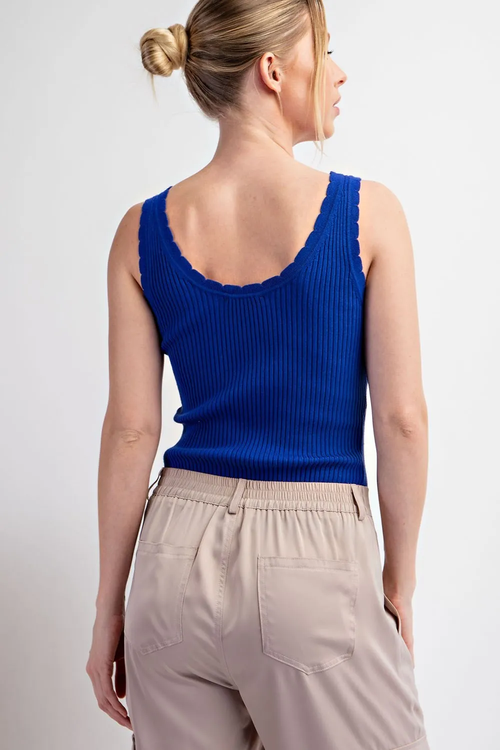 Scalloped Ribbed Tank