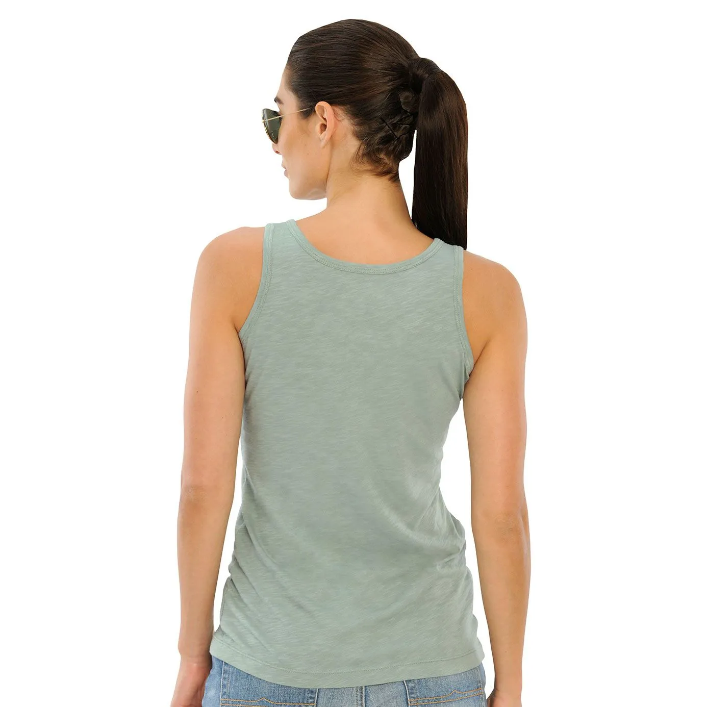 Spooks Myri Vest Top - Dusty Green