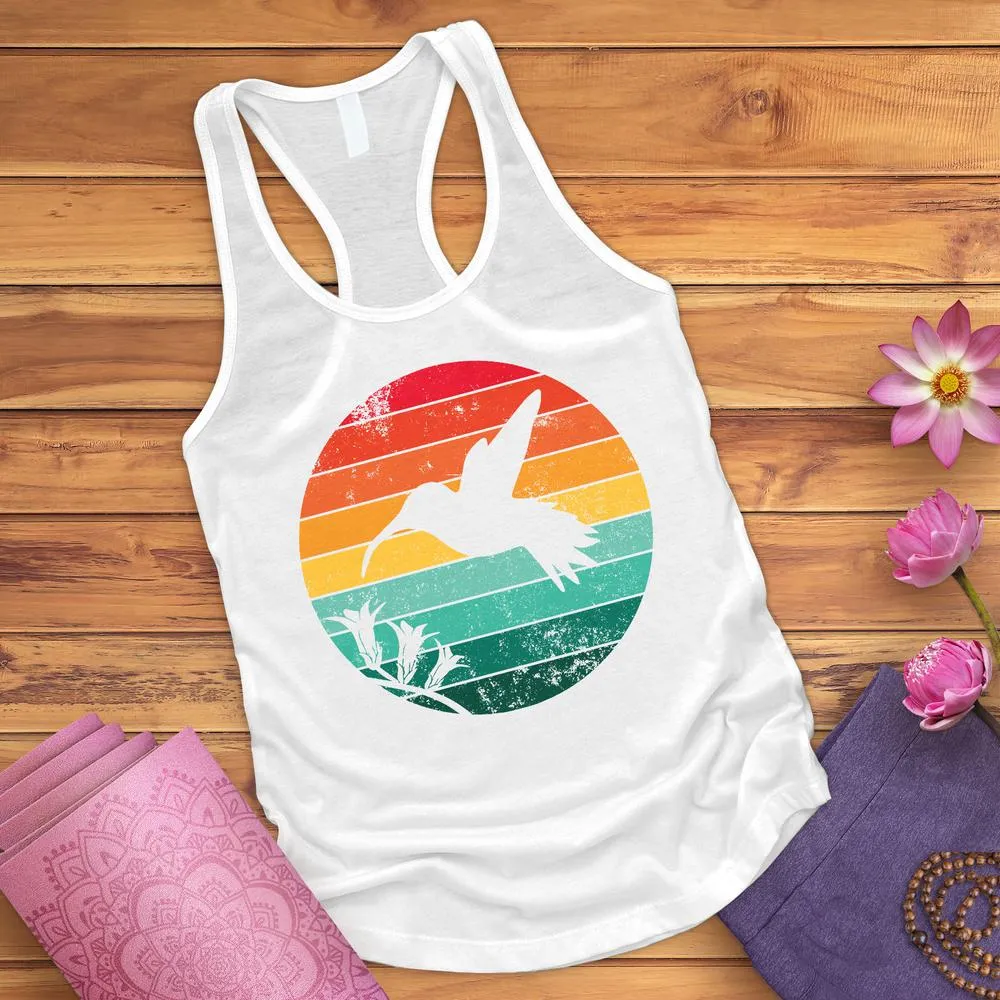 Sunset Hummingbird Tank Top