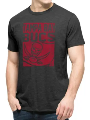 Tampa Bay Buccaneers 47 Brand Charcoal Block Logo Scrum T-Shirt