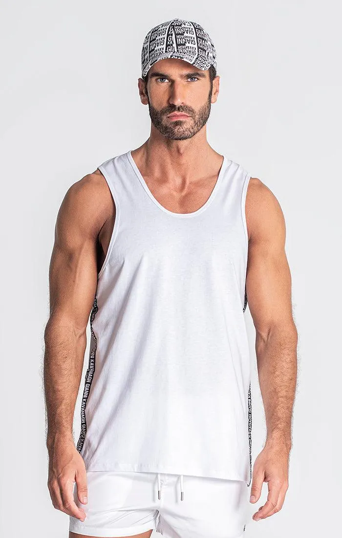 White Multiply Tape Tanktop