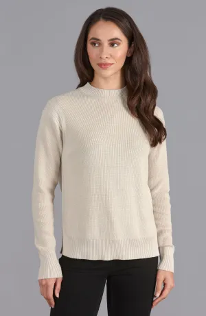 Womens Lightweight Cotton Fisherman Rib Jumper